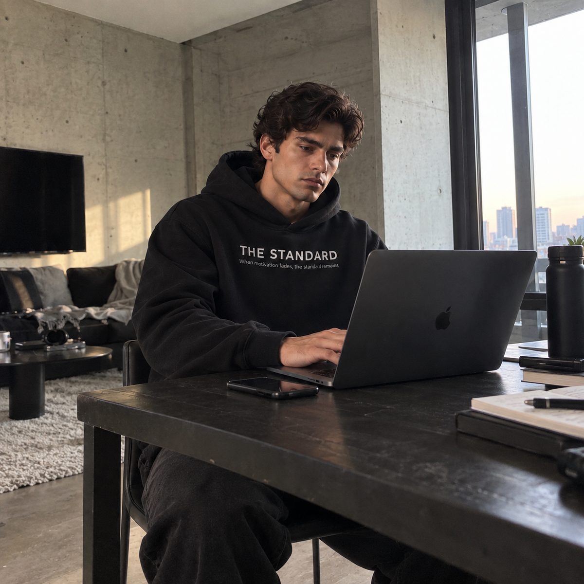 Standard Black Hoodie